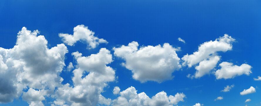 蓝色天空自然云朵白云