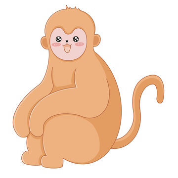 可爱卡通猴子图案
