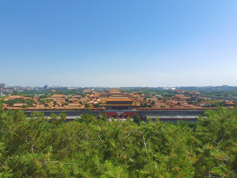 北京故宫博物院航拍视角