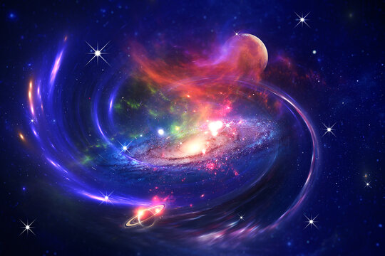 星空软膜天花顶背景模版