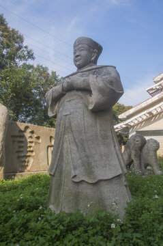 石雕文官