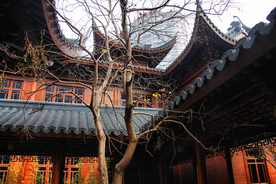 上海玉佛禅寺古建筑宗教建筑