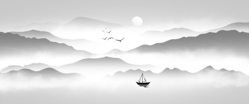 山水画