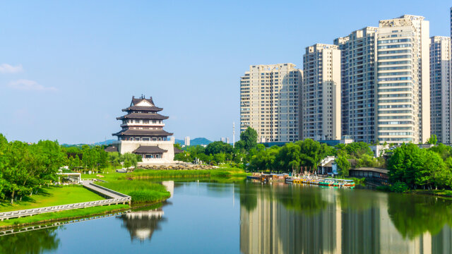 九华湖风采
