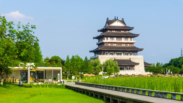 德楼远眺