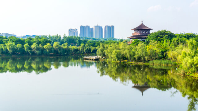 九华湖景观