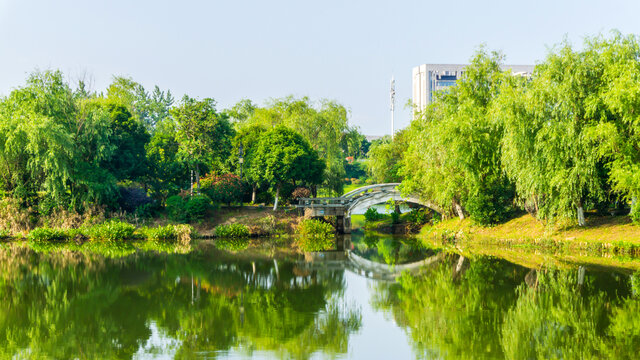 九华湖风景