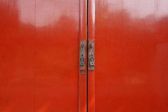 红漆木门朱漆橱门木门