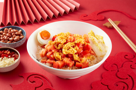 西红柿炒蛋饭