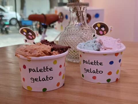 gelatte双拼意式冰激淋