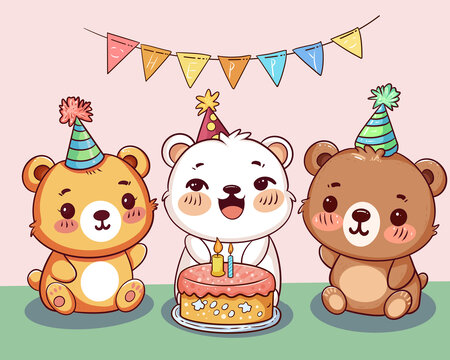 生日快乐小熊