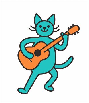 玩小提琴的猫咪