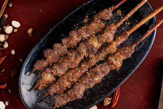 烧烤牛肉串