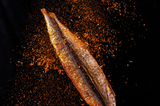 碳烤秋刀鱼