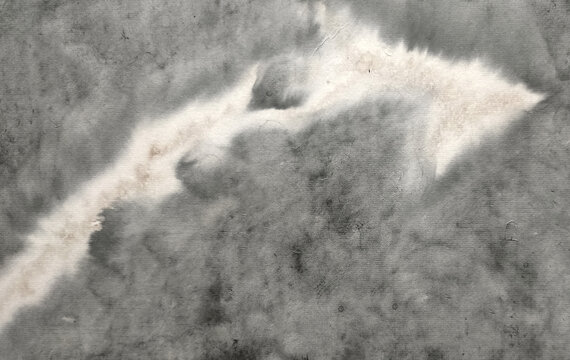 现代抽像艺术意境山水画
