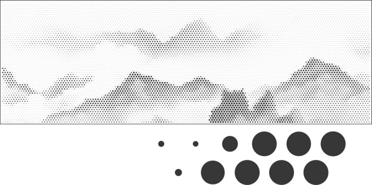 激光雕刻山水图