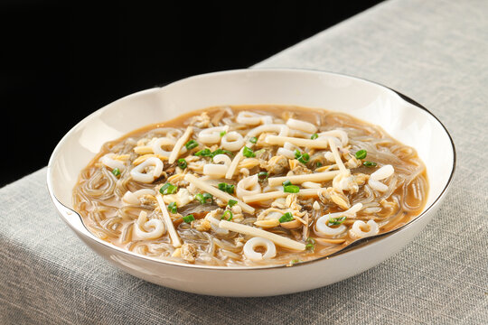 海鲜煮豆面