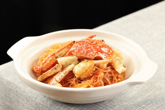 蟹肉粉丝煲