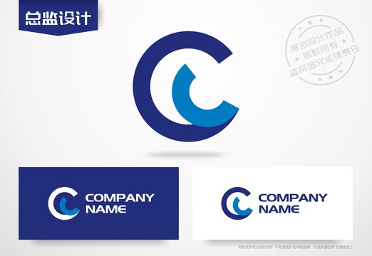 首字母C设计logo标志