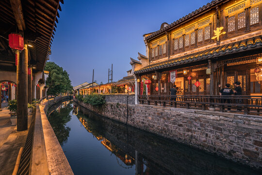 上虞丰惠古城夜景