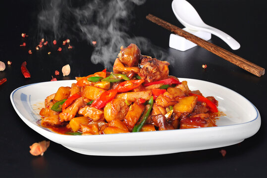 土豆肥肠鸡