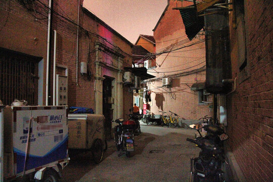 上海老弄堂夜景
