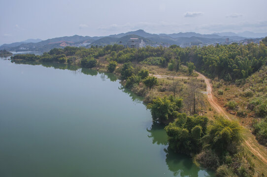 闽江水岸风景
