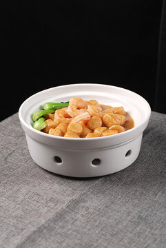 虾仁烧日本豆腐