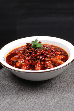 小龙虾毛血旺