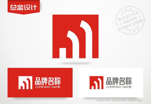 字母M设计标志