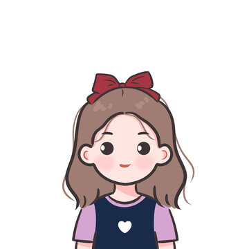 手绘Q版女生头像