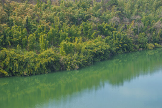 闽江水岸自然风光