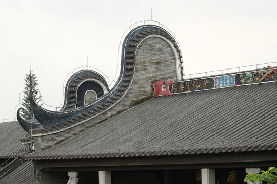 广州文化馆屋檐