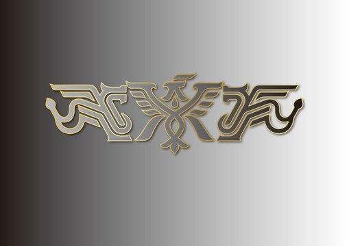 古典花纹龙凤