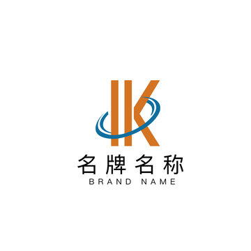 IK字母logo