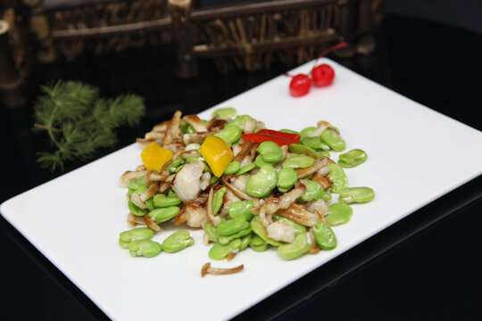 扇贝豆瓣爆白玉菇