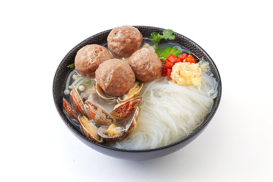 牛肉丸花甲粉