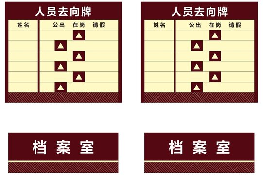 铝合金烤漆丝印科室牌去向牌
