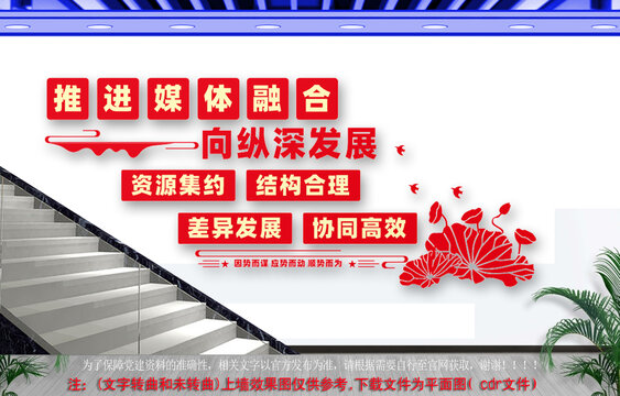 媒体楼梯文化墙