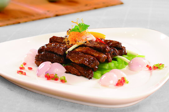 葱爆安格斯牛肉