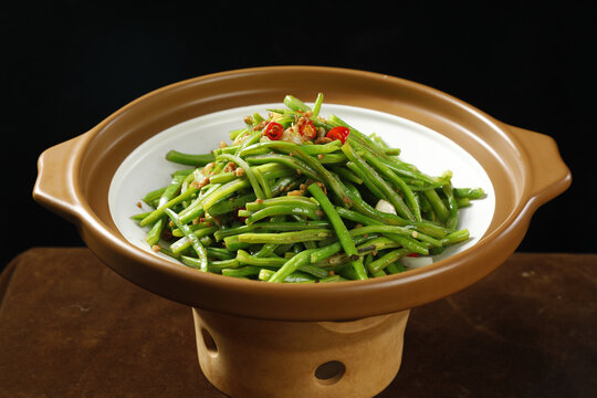 砂锅芸豆丝