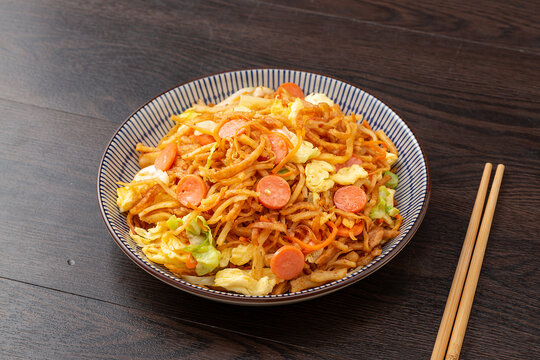 火腿蛋炒饼