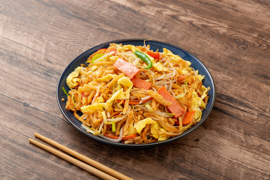 火腿蛋炒饼