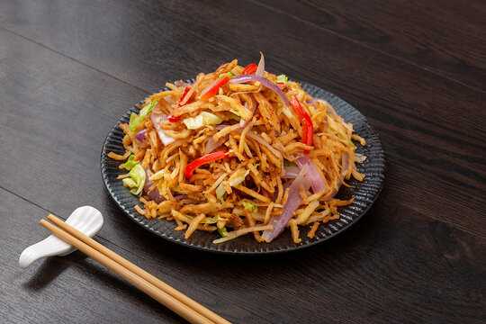 土豆丝炒饼