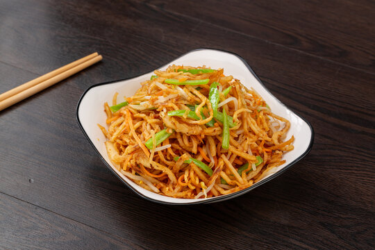 青椒炒饼