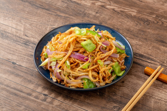 青椒炒饼