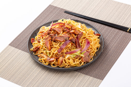 猪头肉炒面