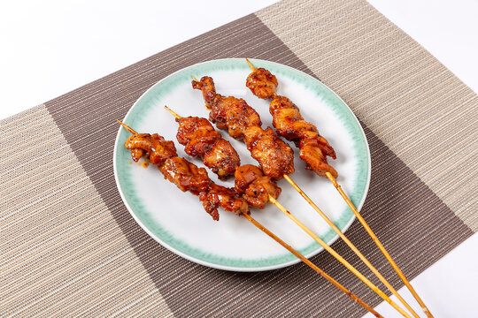 黑椒鸡腿肉烤串