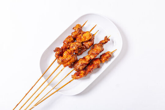 黑椒鸡腿肉烤串
