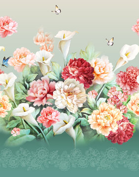 欧式花卉